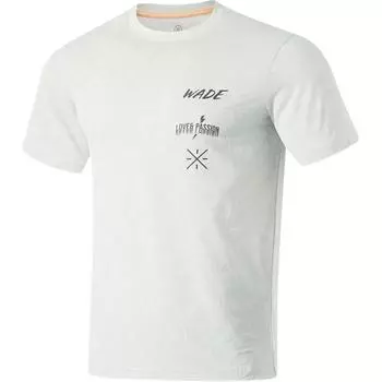 Li-Ning Wade Series Letter Round Neck Comfortable Breathable Short Sleeve T-Shirt Men Tops Water-Droplet-Gray ATSU069-2 M