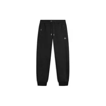 Li-Ning Мужские брюки-джоггеры Wade Series со свободным шнурком, черные AKLU017-1 S