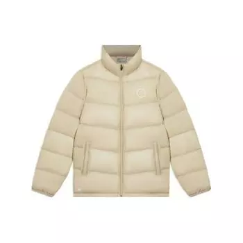 Li Ning Wade Series однотонная повседневная короткая куртка-пуховик на молнии для мужчин, куртки молочно-коричневого цвета AYMS229-2 XL