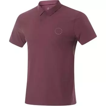 Li Ning Wade Series однотонная удобная дышащая универсальная повседневная рубашка поло с коротким рукавом мужские рубашки поло смешанного бордового фиолетового цвета APLU107-4 M