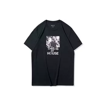 Li-Ning Футболка с коротким рукавом и принтом Wade Series для баскетбола, мужская, черная AHSQ065-1 S