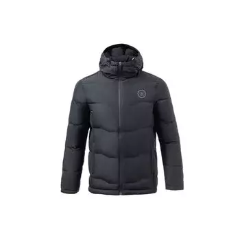 Li-Ning Wade Series Повседневная спортивная теплая короткая куртка с капюшоном Мужская куртка черного цвета AYMS259-1 M