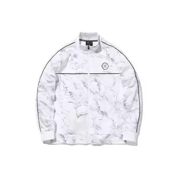 Li Ning Wade Series Повседневный спортивный кардиган с длинным рукавом и капюшоном для мужчин, верхняя одежда белого цвета AWDQ551-2 L