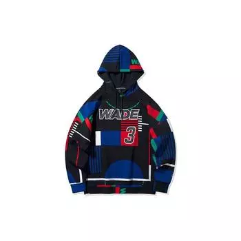 Li Ning Wade Series Pullover Casual Sports Hoodie Men hoodies Standard-Black AWDQ211-1 M