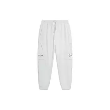 Мужские джоггеры Li-Ning Wade Series однотонные свободные со средней посадкой, чуань-каменно-серые AKXT217-3 L