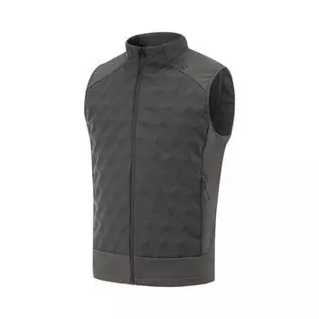 Li-Ning Wade Series Spliced Zipper Stand Collar Comfortable Breathable Versatile Down Vest Men vest Graphite-Grey AYMU441-1 L