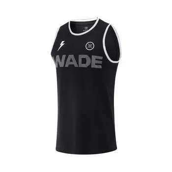 Li Ning Wade Series Спортивный повседневный простой пуловер с круглым вырезом Баскетбольная майка Мужская майка Черный AAYV009-1 S