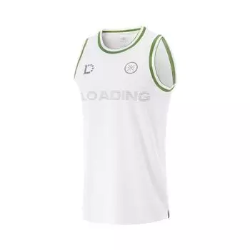 Li Ning Wade Series Спортивный Повседневный Простой Пуловер с Круглым Вырезом Баскетбольная Майка Мужская Майка Стандартный-Белый AAYV009-3 S