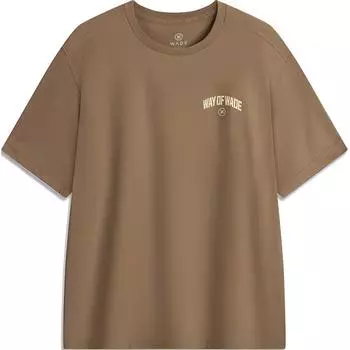 Li Ning Wade Series Sports Casual Loose Comfortable Short Sleeve T Shirt Men Tops Cocoa-Brown AHSU169-6 M