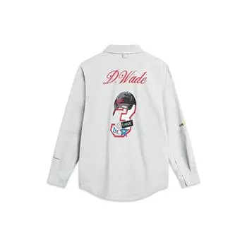 Li-Ning Wade Series Свободная повседневная куртка с графическим принтом Мужская верхняя одежда Cuan-Stone-Grey AFDT511-3 L