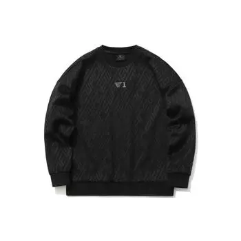 Li Ning Wade Series свободная трикотажная спортивная кофта-пуловер мужская толстовка черная AWDR069-1 L
