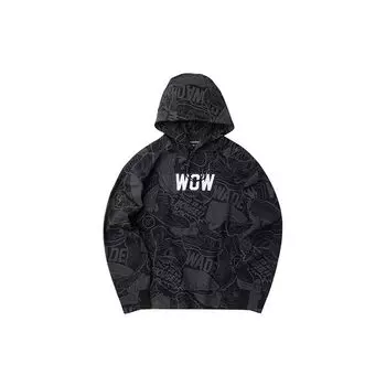 Li Ning Wade Series свободный пуловер с капюшоном мужские толстовки черный AWDQ539-1 XS