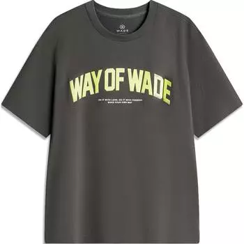 Li Ning Wade Series Удобная влагоотводящая спортивная футболка с коротким рукавом для мужчин, цвет графитово-серый AHSU173-8 S