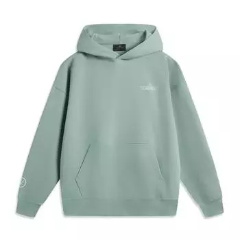 Li Ning Wade Series Удобное Универсальное Худи с Принтом Букв Мужские худи Серое Зеленое AWDU291-8 S