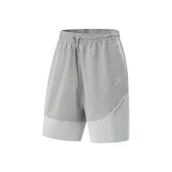 Li Ning Wade Series Удобные Свободные Простые Спортивные Со средней посадкой Универсальные Повседневные Шорты Мужские Шорты Ultimate-Gray Crystal-Gray AKSV603-2 S