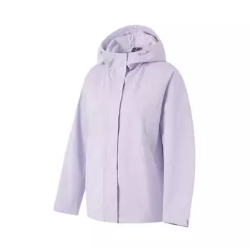 Li-Ning Water-Resistant Hooded Loose Fit Raglan Long Sleeve Windbreaker Women Outerwear Sea-Salt-Purple AFDU560-9 L