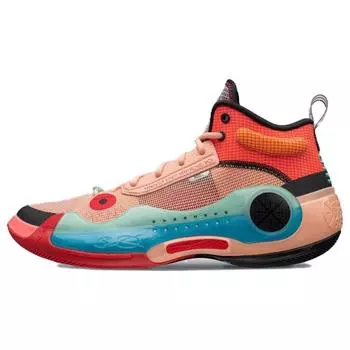 Li-Ning Way of Wade 10 Art Мужские кроссовки Оранжевый Синий Ледяной Синий ABAS115-8 39