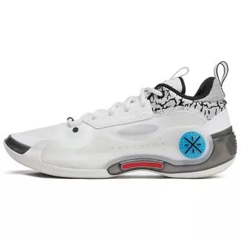Li-Ning Way of Wade 10 Low Black Flash Men Sneakers White Grey ABAS083-18 40