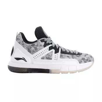 Li-Ning Way of Wade 5 Серые камуфляжные мужские кроссовки Белые ABAM057-6