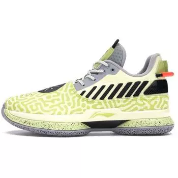 Li-Ning Way of Wade 7 Горчичные мужские кроссовки Светло-желтые светло-стрелки-зеленые-коагуляция-снежно-серые ABAN079-13