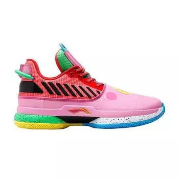 Li-Ning Way of Wade 7 Мужские кроссовки на китайский Новый год розовая призма-розовый флуоресцентно-красный ABAN079-9