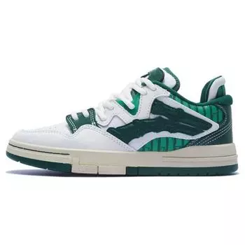 Li Ning We I Pro синтетическая кожа прочные дышащие низкие кроссовки для скейтбординга женские кроссовки для скейтбординга белые зеленые AECS092-1 35