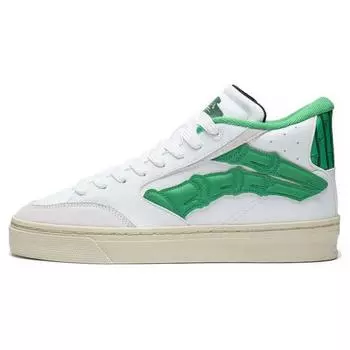Li Ning We Wo 180 прочные дышащие низкие кроссовки для скейтбординга мужские белые зеленые AECT019-3 41