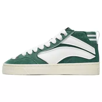 Li Ning We Wo 180 VNTG удобные универсальные повседневные нескользящие прочные скейтборды средней высоты мужские скейтборды зеленые белые AECT051-2 41