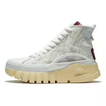 Li Ning We Wo Boot High Top Trendy Sports Casual Shoes Women Sneakers Gray AZGS004-3 36