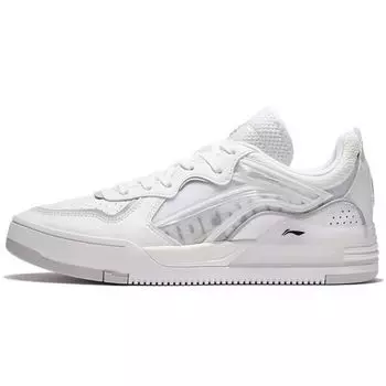 Li Ning We Wo легкие дышащие низкие кроссовки мужские кроссовки белые AGCS029-3 40