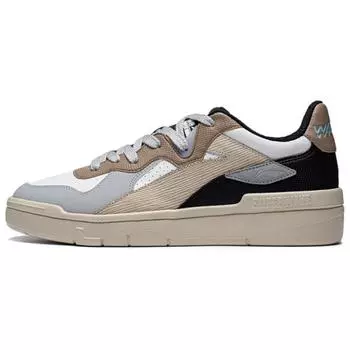 Li Ning We Wo Lite Удобные дышащие нескользящие износостойкие низкие кроссовки для скейтбординга для мужчин серо-коричневые AGCT115-2 39