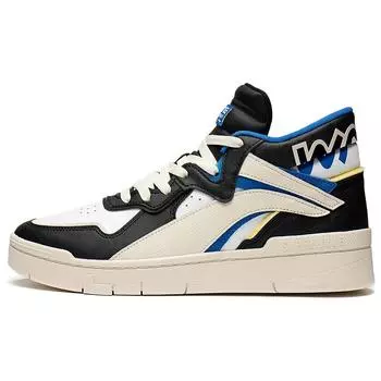 Li Ning We Wo Mid Prm модные нескользящие прочные высокие кроссовки для скейтбординга мужские кроссовки для скейтбординга черные синие AGCS151-2 40