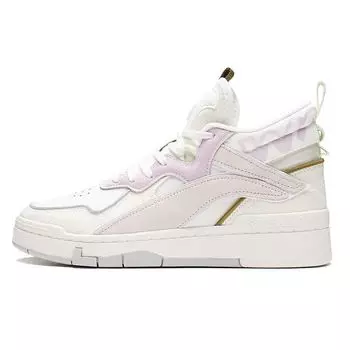 Li Ning We Wo Mid удобные мягкие эластичные креативные высокие кроссовки женские кроссовки Off-White AGCS106-3 36