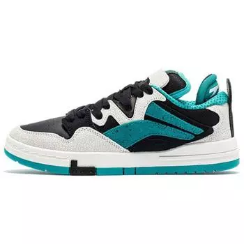 Li Ning We Wo Pro кожаные повседневные нескользящие прочные легкие низкие кроссовки для скейтбординга женские кроссовки белые зеленые AECR044-1 37