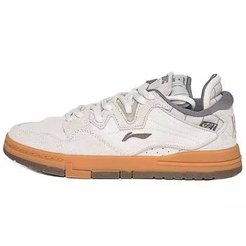 Li Ning We Wo Pro Shanghai City Limited Edition противоскользящие легкие низкие кроссовки для скейтбординга мужские серо-белые AECS077-1 43