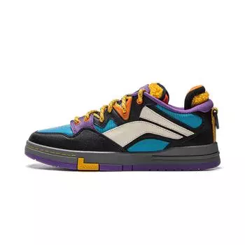 Li Ning We Wo Pro синтетическая кожа специальный выпуск Story модные удобные модные нескользящие износостойкие низкие кроссовки для скейтбординга AECU031-3 39