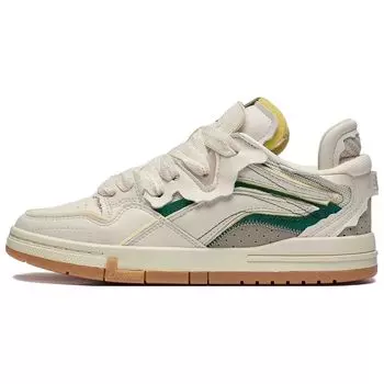 Li Ning We Wo Pro удобные мягкие эластичные скейт-кеды с амортизацией и износостойкостью, женские скейт-кеды светло-зеленого цвета AECT046-3 36