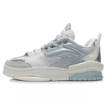 Li Ning We Wo светоотражающие повседневные износостойкие легкие нескользящие низкие кроссовки для скейтбординга женские кроссовки цвета берлинской синевы AGCR272-4 36