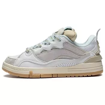 Li Ning We Wo золотистые нескользящие износостойкие низкие кроссовки для скейтбординга женские кроссовки для скейтбординга белые серые AECS074-3 36