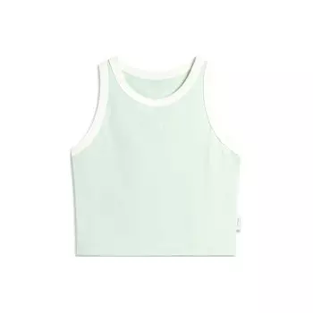 Li Ning Weekend Youth цветной трикотажный топ-майка женские топы ледяной зеленый AVSU492-8 M