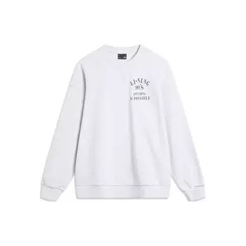 Li Ning Weekend Youth Letter Printed Свитер с круглым вырезом Толстовка унисекс AWDU797-6 L