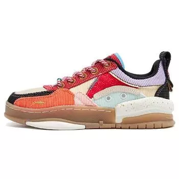 Li Ning Wei Wu Chan повседневные удобные прочные сбалансированные легкие низкие кроссовки для скейтбординга унисекс бежевые красные черные AGCR257-1 41