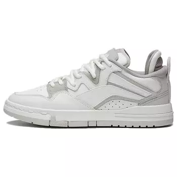 Li Ning Weigu Pro нескользящие износостойкие низкие кроссовки для скейтбординга женские кроссовки для скейтбординга облачно-белые серебристо-рыбье-серые AECT026-2 36