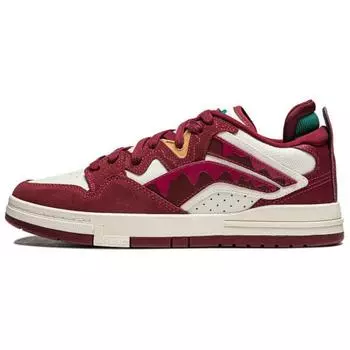 Li Ning Weiw Pro Special Story Edition нескользящие износостойкие низкие кроссовки для скейтбординга мужские красные белые AECU027-1 44
