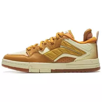 Li Ning Weiw Pro Special Story Edition удобные универсальные нескользящие прочные низкие кроссовки для скейтбординга мужские кроссовки желто-коричневые AECU027-3 39