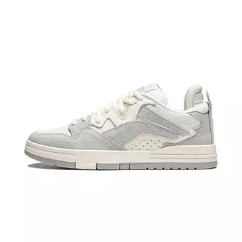 Li Ning Weiw Pro универсальные ретро-кеды для скейтбординга, нескользящие, амортизирующие, износостойкие, поддерживающие, мужские кроссовки серые AECU029-1 43