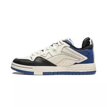 Li Ning Weiw Pro универсальные ретро-кеды для скейтбординга, нескользящие, износостойкие, с амортизацией, мужские белые кроссовки для скейтбординга AECU029-4 44