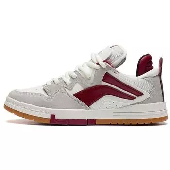 Li Ning Weiw Pro Wrap теплые водонепроницаемые низкие кроссовки для скейтбординга мужские серо-красные AECS059-1 44