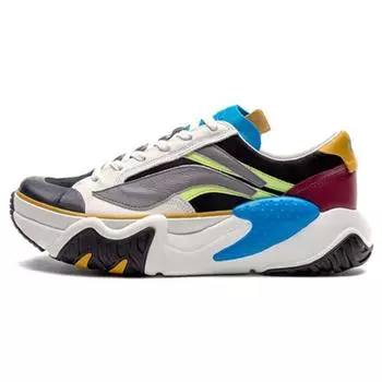 Li Ning Weiwu нескользящие износостойкие поддерживающие балансирующие низкие повседневные туфли мужские повседневные туфли черные белые AGCP309-5 41