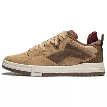 Li Ning Weiwu Pro удобные модные нескользящие износостойкие низкие кроссовки для скейтбординга женские кроссовки коричневые AECU018-2 36